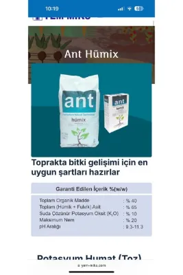 Ant humix 1 kg toz humik fulvik asit köklendirici