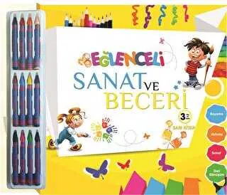 Eğlenceli Sanat ve Beceri - Sarı Kitap 3 Yaş