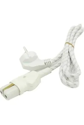 abnturk Süper Kaliteli Izgara Fırın Ütü Topraklı Porselen Fiş Priz Örme Kablolu 1,5 Metre Gri Renk 325066