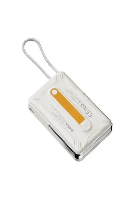 S-LINK MG320 10000mAh PD20W Magsafe 15W Kablosuz Type-C Beyaz Taşınabilir Metal Şarj Cihazı Powerban