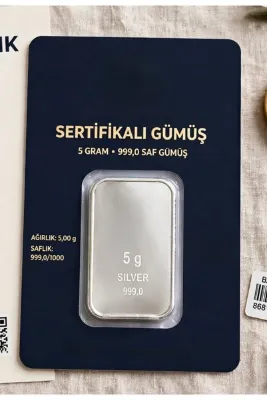 Lora Kuyumculuk 5 Grn Külçe Gümüş