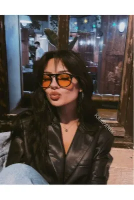 KAMPANİX Trend Model Yeni Sezon Turuncu Unısex Güneş Gözlüğü