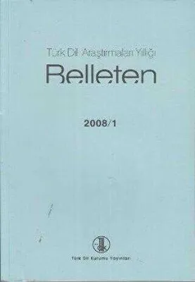 Türk Dili Araştırmaları Yıllığı - Belleten 2008 - 1