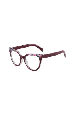 Toz Vintage Bordo Zafina Mavi Işık Korumalı Vintage & Retro Gözlük