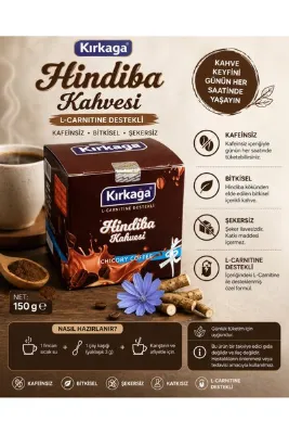 Kırkağa Kolajenli Hindiba Kahvesi 150 g - L-Karnitin ve Tip 1-3 Kolajen