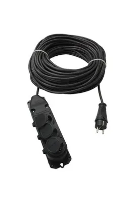 OEM 30 metre 3x1.5 Ttr Siyah Kaucuk Uzatma Seyyar Kablo 3 lü