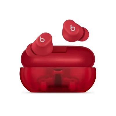 Beats Solo Buds - Gerçek Kablosuz Kulak İçi Kulaklık - Şeffaf Kırmızı