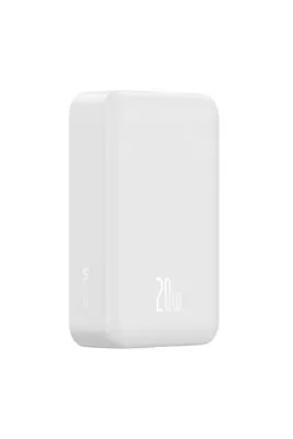 Baseus EnerFill FM41 Mini Magsafe Powerbank 20.000 mAh 20W - Beyaz (C'den C'ye 20V/3A 30cm beyaz kablolu)