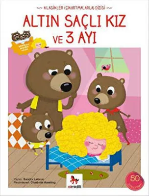 Altın Saçlı Kız ve 3 Ayı Çıkartmalarla