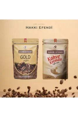 Hakkı Efendi Gold Kahve 150 Gr+ Kahve Kreması 200 gr Ekonomik Kahve Seti