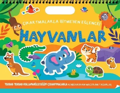 Hayvanlar - Çıkartmalarla Bitmeyen Eğlence!