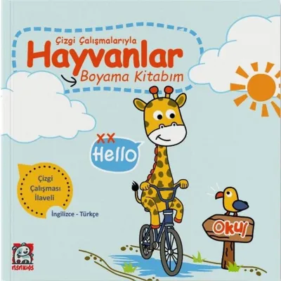 Çizgi Çalışmalarıyla Hayvanlar Boyama Kitabım