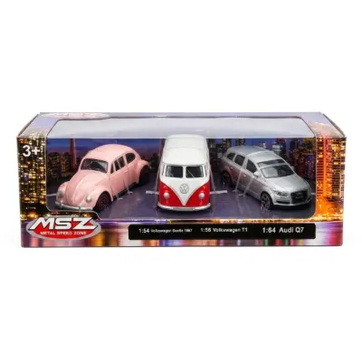 Msz 1/64 Volswagen Beetle 1967 Volswagen T1 Audi Q7