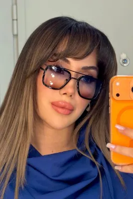 REN EYEWEAR REN Porto Kadın Güneş Gözlüğü UV400 Korumalı Siyah Çerçeve Degrade Cam 52 Ekartman