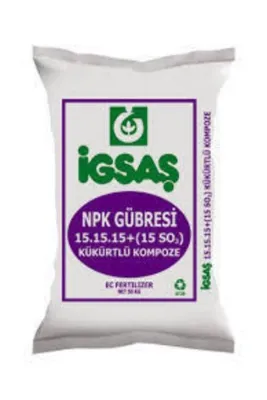 ÜNALLARTARIM 5 Kg 15,15.15 Taban Süper Kompoze Gübresi Kükürtlü Kompoze Güpre Taban Gübresi