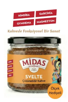 Midas Gourmet Svelte - Garcinia, Gymnema ve Magnezyum İçeren Hindiba Kahvesi 120g