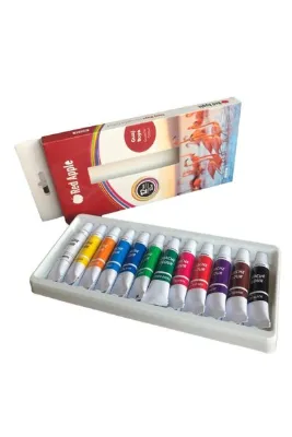 Red Apple Guaj Boya Tüp 12 ml X 12 Renk Rgt12