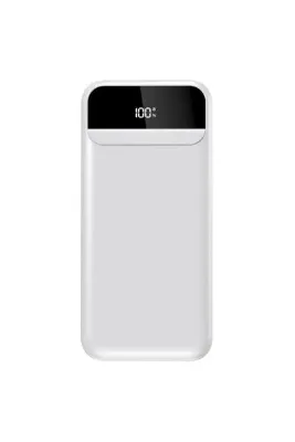 Coverzone LCD Ekranlı Powerbank Portatif Şarj Cihazı 20000 mAh 2 USB Çıkışlı Taşınabilir Güç Bankası X04