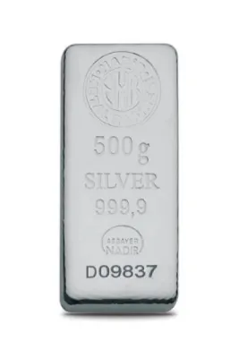Nadir Gold NADİR Ürünü Uluslararası Geçerli Sertifikalı Faturalı 999.9 Saf Külçe Gümüş