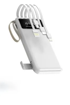 POLYGOLD PG-PW110 Beyaz 4 Çıkışlı Taşınabilir 10.000 Mah Powerbank
