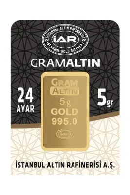 Osmanlı Sarraf 24 Ayar 5 Gram Külçe Altın