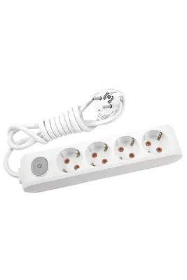 VİKO Multi-let 4lü Topraklı 3 Metre Priz (BEYAZ)