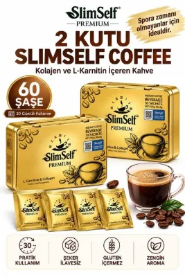 SlimSelf Kore Premium Form Kahvesi 2’li Avantajlı Paket – Toplam 60 Tekli Şase