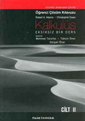 Kalkülüs Eksiksiz Bir Ders Öğrenci Çözüm Klavuzu Cilt II
