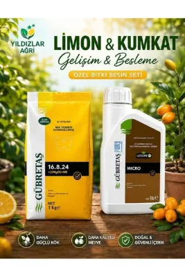 GÜBRETAŞ Limon & Kumkat Gelişim - Besleme Seti (16.8.24+ME+Leolife-M Micro)