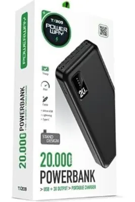GENELEC Powerway TX209 20.000 Mah Kablolu Dijital Göstergeli Powerbank