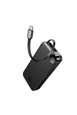 Mcdodo MC-3870 10000mAh 30W A+C Dijital Göstergeli Powerbank (Dahili USB-C Geri Çekilebilir Kablo)