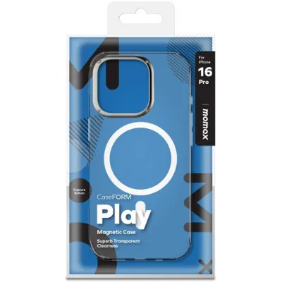 Momax iPhone 16 Pro Play MagSafe Kılıf - Şeffaf