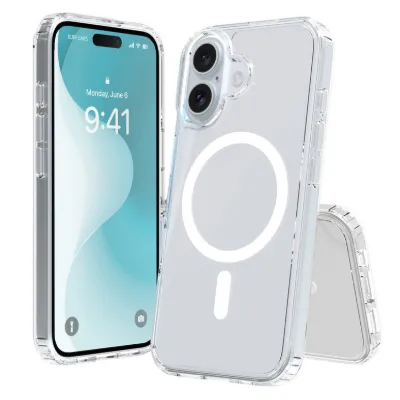 Buff iPhone 16 Magsafe Air Hybrid Şeffaf Kılıf