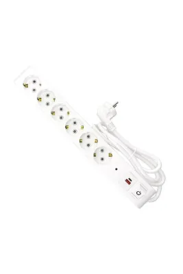 Mons Horoz Elektrik 6 lı Akım Koruma Grup Priz 1,5 mt Kablolu Anahtarlı 6 lı Priz + Usb + Type C