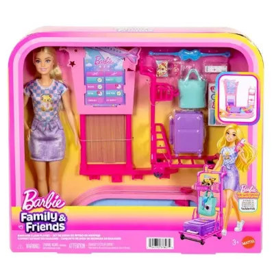 Barbie Travel Playset Doll JMJ49