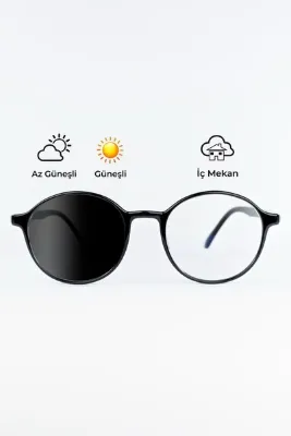 Focus On Eyewear Tokyo Fotokromik Mavi Işık Gözlüğü | Tek Cam Otomatik Kararma | Bilgisayar Gözlüğü