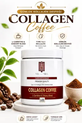 Mel and Mira Organik Hidrolize Tip 1-3 Kolajen & L-Carnitine İçerikli Hindiba Kahvesi 200g | 30 Günlük