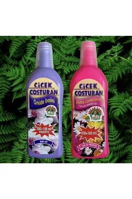 ÇİÇEK COŞTURAN Orkide Besini 600 ml Tüm Süs Bitkileri İçin Ekstra Canlandırıcı 600 ml 2'li Set