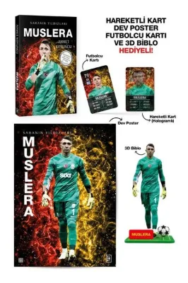 Muslera - Sahanın Yıldızları - 3D Biblo Hareketli Kart Dev Poster ve Futbolcu Kartı Hediyeli!