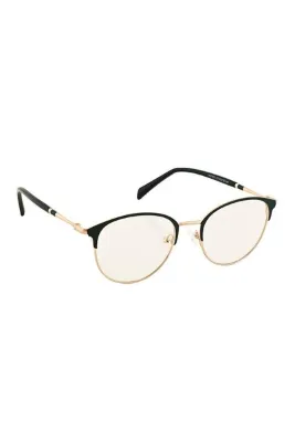 Zarex Milano Optik Cam Takılabilen Yeşil ve Gold Detaylı Metal Gözlük Çerçevesi | Unisex | İnce ve Zarif