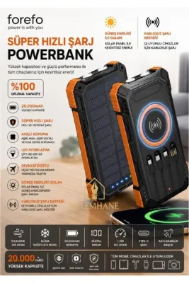 kalemhane Süper Hızlı Şarj Powerbank 20.000 mAh Yüksek Kapasite