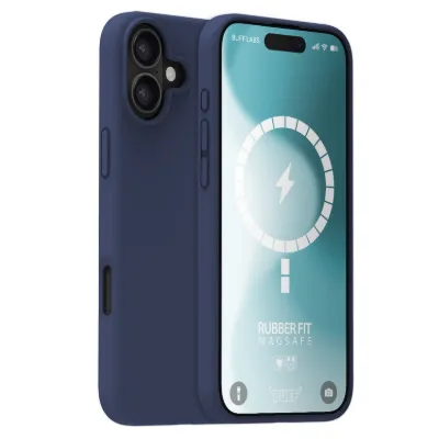 Buff iPhone 16 Magsafe Rubber Fit Kılıf- Lacivert