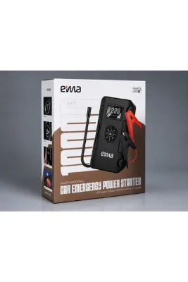 Çerçi Teknoloji Eima 10.000 mAh Akü Takviye Cihazı Powerbank Hava Kompresörlü Dijital Ekranlı