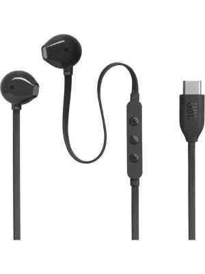 JBL Tune 305C Type-C Siyah Kablolu Mikrofonlu Kulak İçi Kulaklık