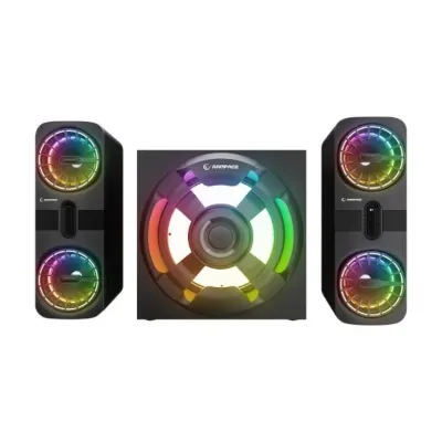 Rampage RMS-311 SHARD 2+1 80W Siyah USB FM Bluetooth HMDI Optical Rgb Işıklı Speaker