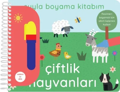 Çiftlik Hayvanları - Suyla Boyama Kitabım