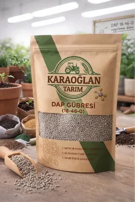 karaoğlan tarım DAP Gübresi (18-46-0) – 2 kg – Bitki Kök Geliştirici ve Verim Artırıcı Taban Gübresi