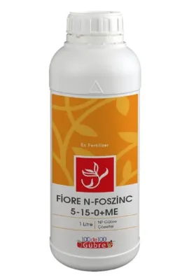 100de100Gübre Çiçek Tutturucu Verim Artırıcı Sıvı Gübre Fiore N-foszinc 5-15-0