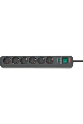 Brennenstuhl Eco-Line Serisi 13.500 A 6 Soketli Akım Korumalı Uzatma Priz 1.5 Metre