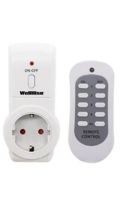Wellhise Tekli Uzaktan Kumandalı Priz 1 1 3680w